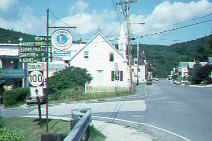 Junction of Route 100 and Monroe Bridge Road, Reasboro, Vermont