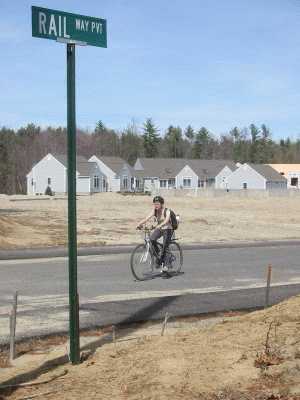End of Nashua River Rail Trail