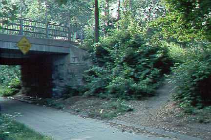 Improvised access to path (21 KB JPEG)