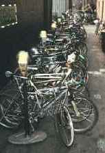 Bikes parked at Redbones