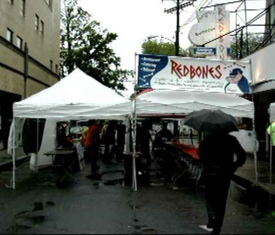 Redbones block party in the rain