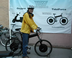 Doug on electric bike